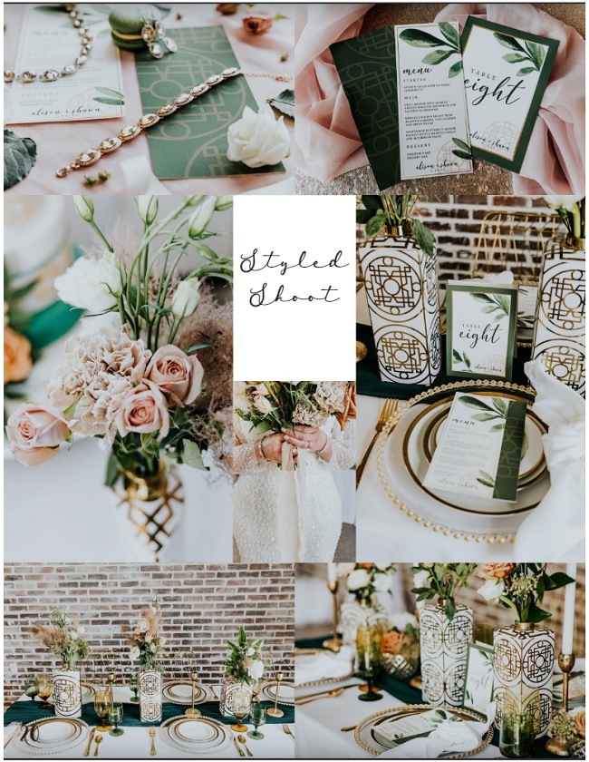 HLFD styled shoot featured in wedding magazine